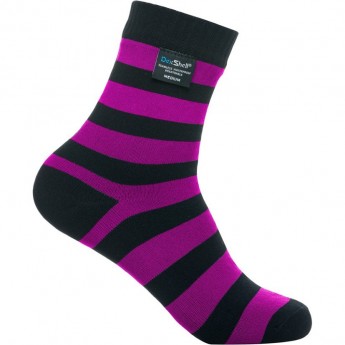 Носки водонепроницаемые DEXSHELL Ultralite Bamboo Sock Black-Pink DS643P, размер S